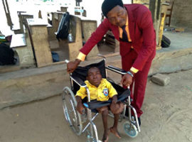 Giving to the physically challenged